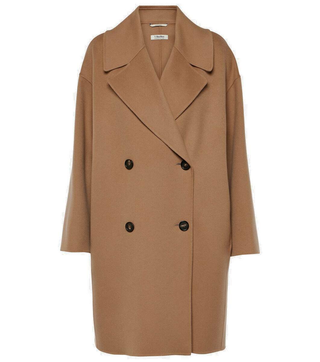 S MAX MARA Elisa double virgin wool coat バージンウール S Max Mara Elisa Coat | Brown | FARFETCH