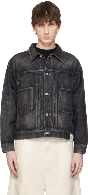 Photo: Neighborhood Black Washed Type-2 Denim Jacket