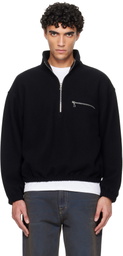 Rier Black Fleece Sweater