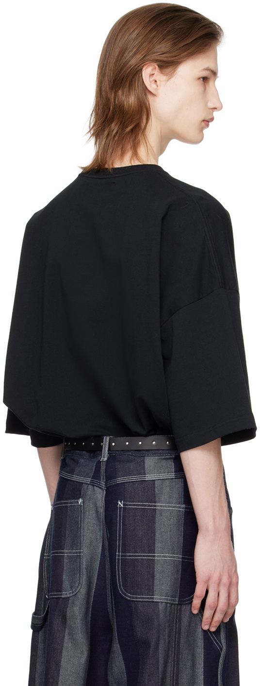 JieDa Black Oversized T-Shirt