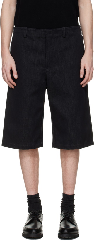 Photo: Rier Black Antique Gabardine Shorts