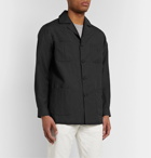 De Petrillo - Wool and Linen-Blend Jacket - Black