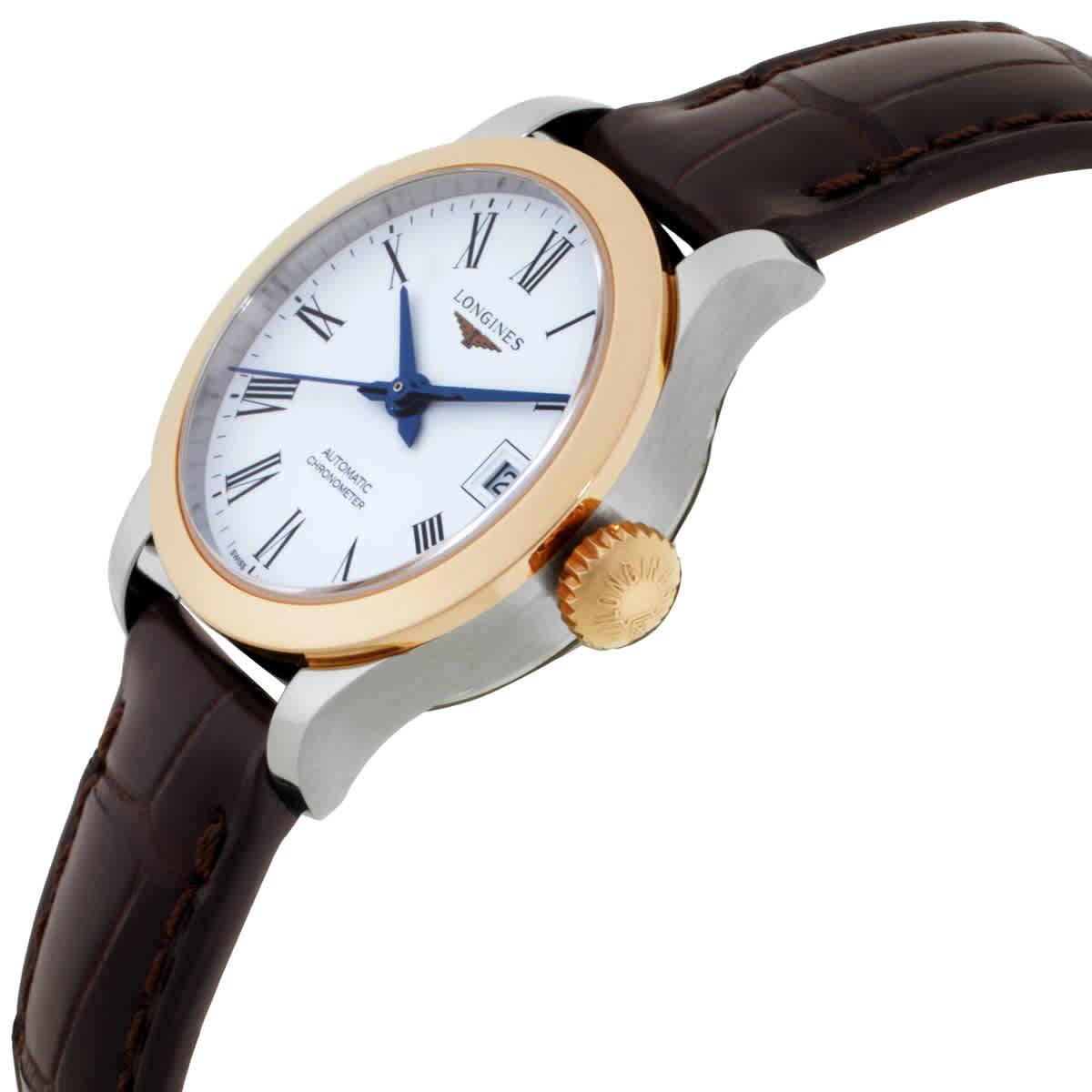 Longines Record Automatic White Dial Ladies Watch L2.320.5.11.2
