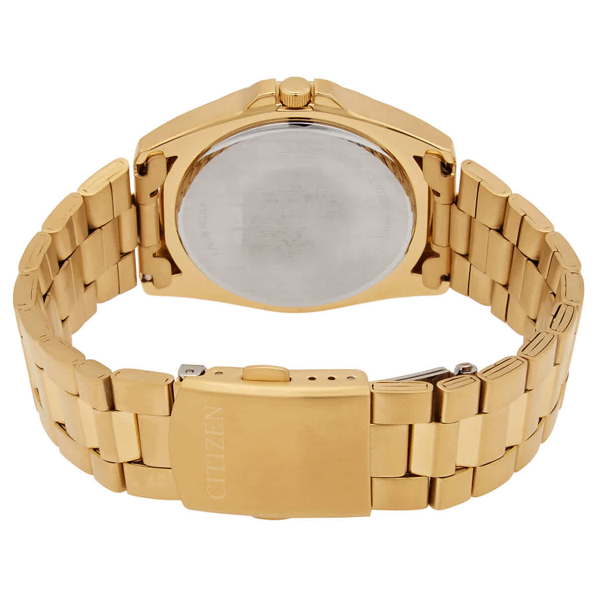 Citizen Quartz Black Dial Yellow Gold-tone Mens Watch BF0582-51F