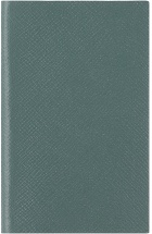 Smythson Green Panama Notebook