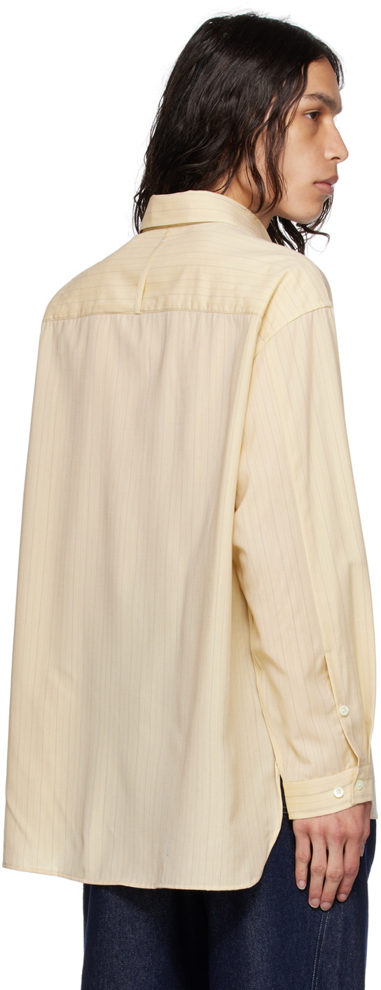 AFTER PRAY Beige Striped Shirt