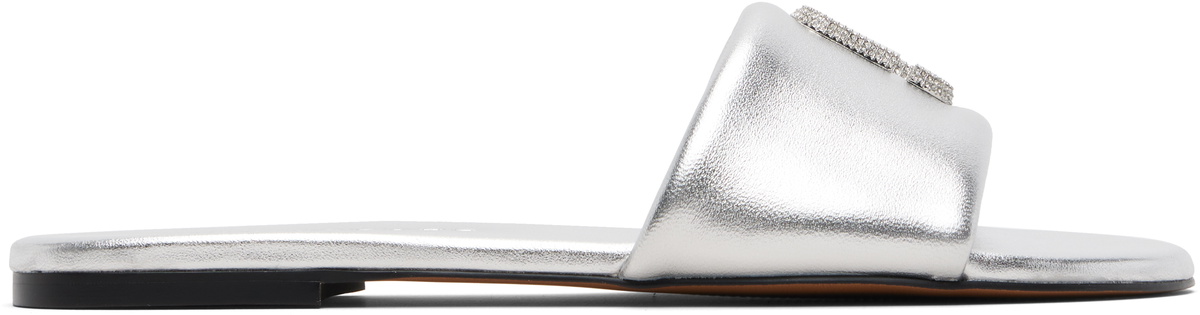 Marc Jacobs Silver 'The Pave Snapshot' Slides