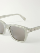 Zegna - Square-Frame Acetate Sunglasses
