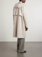 De Bonne Facture - Grandad Giant Mac Cotton Coat - Neutrals