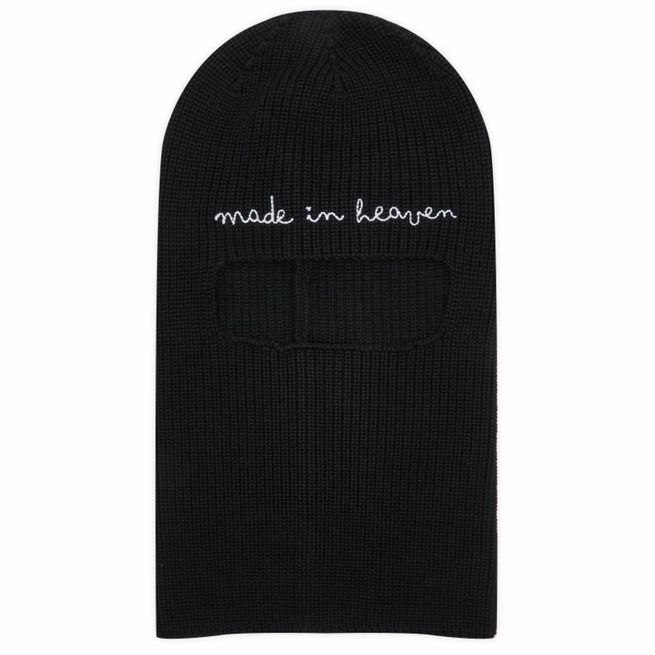 Photo: Fiorucci Women's Embroidered Balaklava in Black 