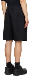 Lownn Black Pleated Track Shorts