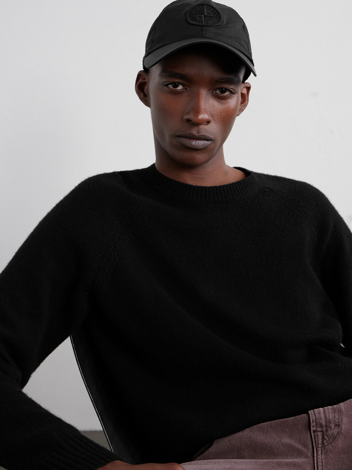 Stone Island - Logo-Appliquéd Shell Baseball Cap - Black
