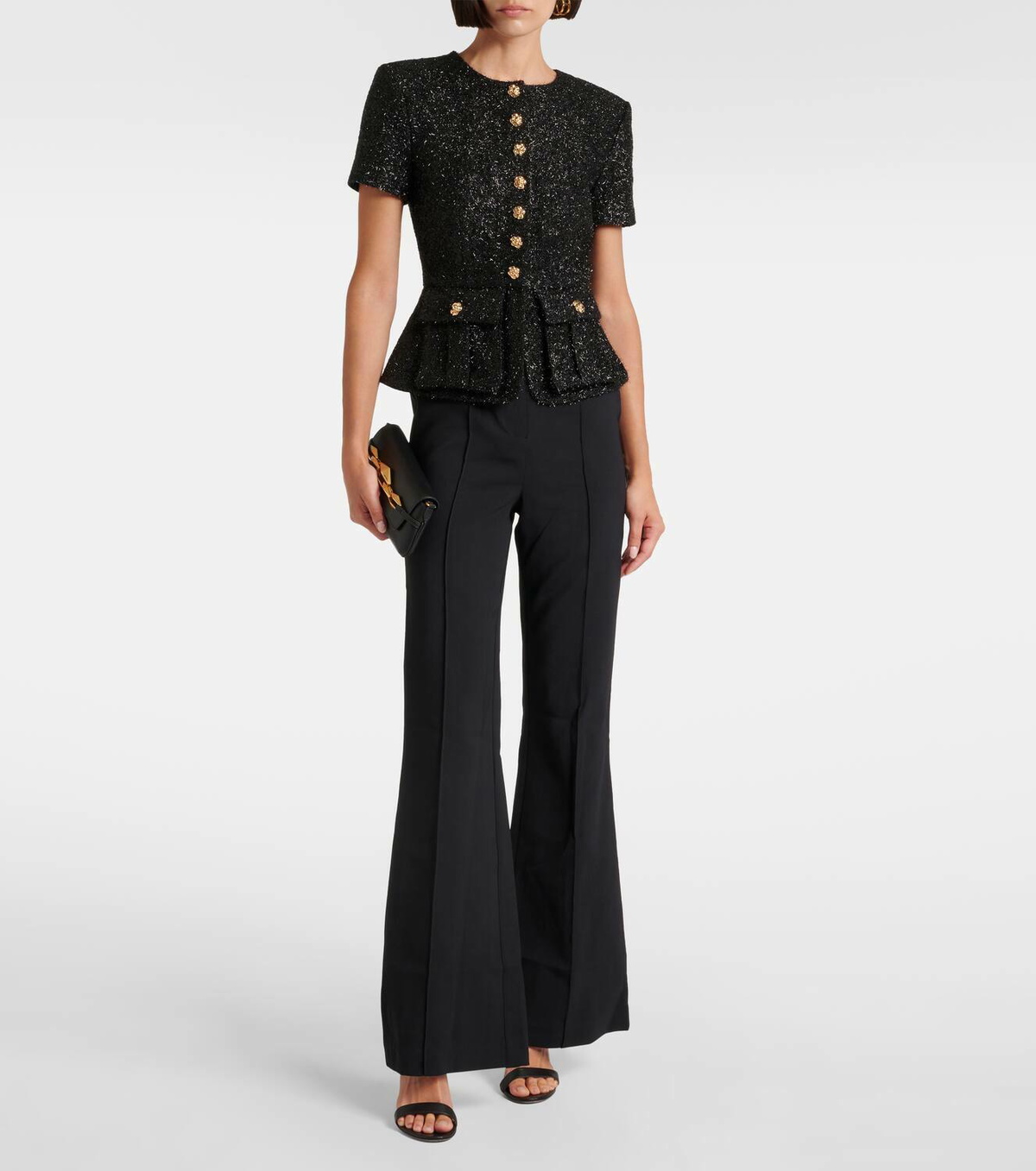 Self-Portrait Bouclé jumpsuit