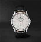 Jaeger-LeCoultre - Master Ultra Thin Small Seconds Automatic 39mm Stainless Steel and Alligator Watch, Ref. No. Q1218420 - Silver
