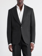 Mr P. - Slim-Fit Linen Tuxedo Jacket - Black