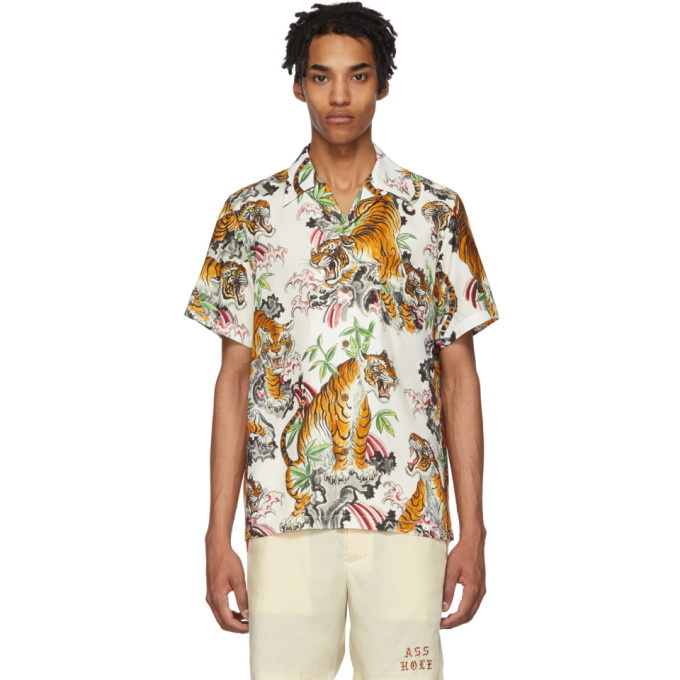 Photo: Wacko Maria White and Multicolor Tim Lehi Edition Graphic Hawaiian Shirt