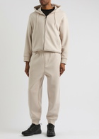 Emporio Armani Hooded Stretch-jersey Sweatshirt Ecru