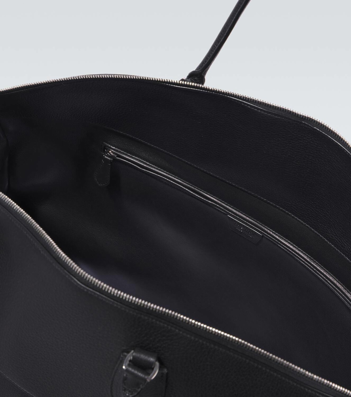 人気【The Row】バッグ！e Duffle in Leather (黒) George Duffle Black in Leather – The Row