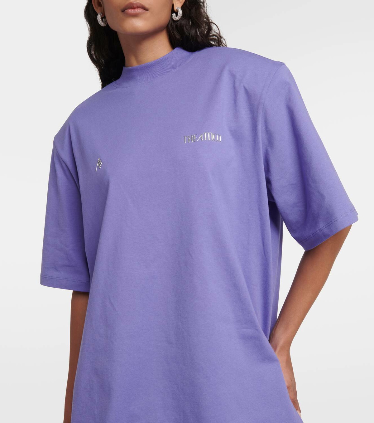 The Attico Kilie printed cotton jersey T-shirt The Attico