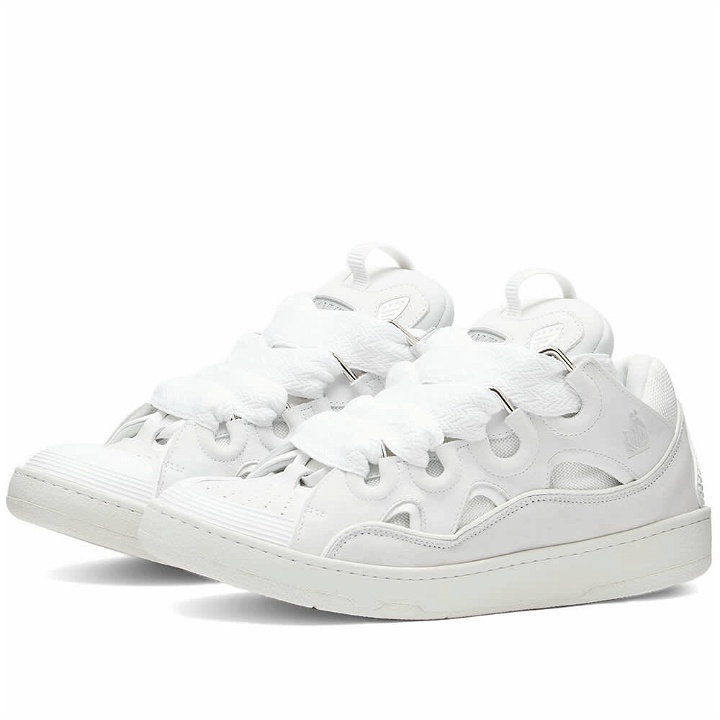 Photo: Lanvin Men's Sneakers Curb in White