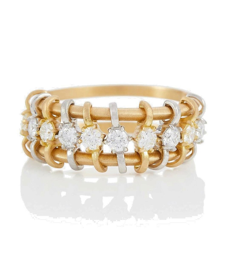 Photo: Jade Trau Penelope 18kt gold ring with platinum and diamonds