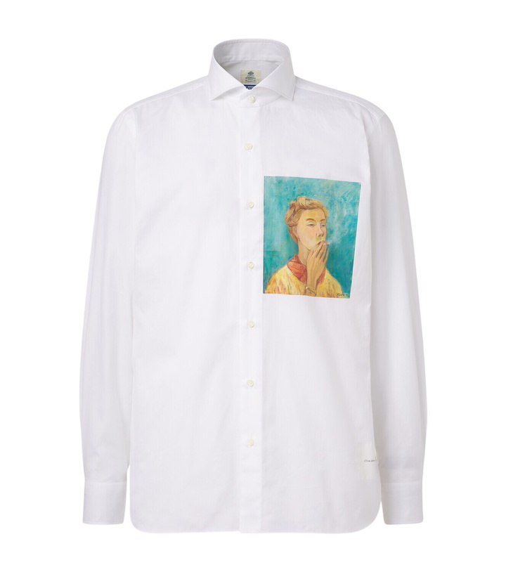 Photo: Junya Watanabe x Luigi Borrelli printed cotton shirt