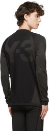 Y-3 Black Knit Base Layer Long Sleeve T-Shirt