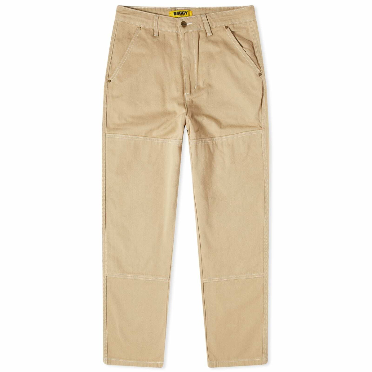 Butter Goods Men's Double Knee Work Pant in Bone Butter Goods