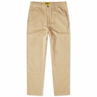 Butter Goods Men's Double Knee Work Pant in Bone