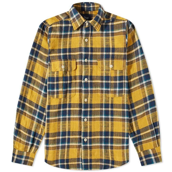 Photo: Drake's Men's Work Shirt in Yellow Check