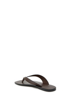 A.emery Kinto Leather Flip Flops Brown