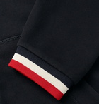 Moncler - Maglia Striped Loopback Cotton-Jersey Zip-Up Hoodie - Men - Navy