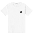 Stone Island Junior Patch Logo T-Shirt in White