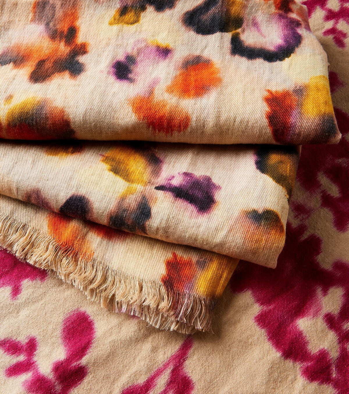 The House of Lyria Firmamento printed linen blanket