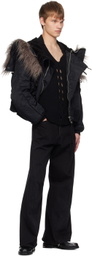 NVRFRGT Black Twisted Jeans