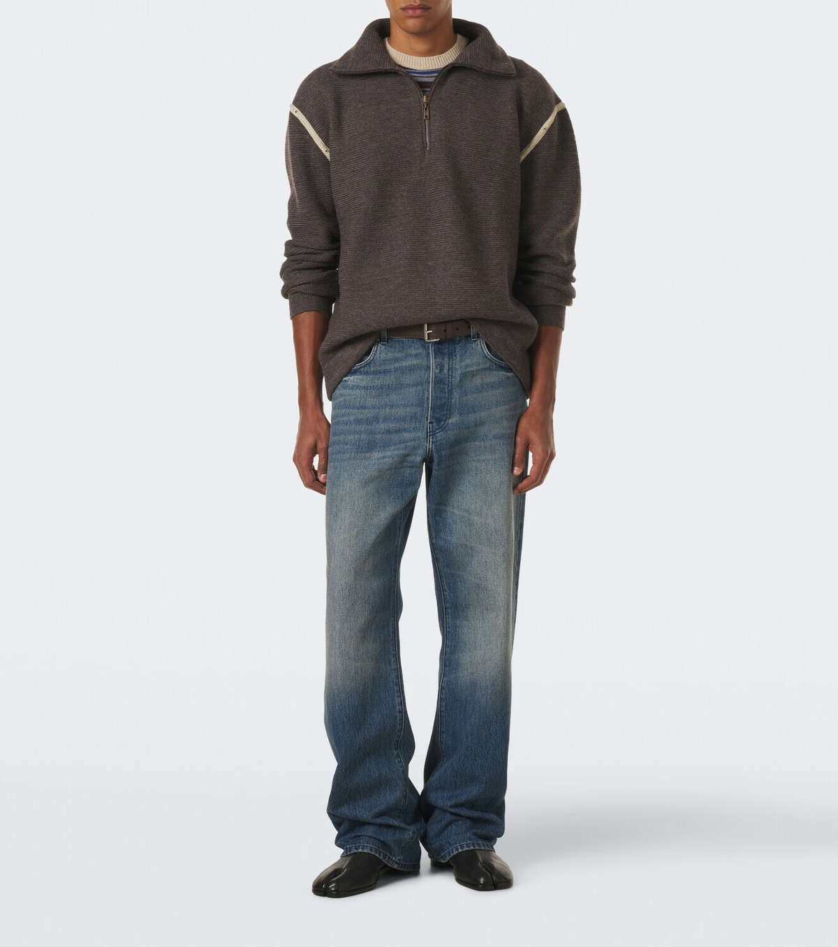 Maison Margiela Wool zip-up sweater