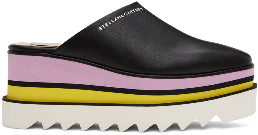Stella McCartney Black Sneak-Elyse Platform Loafers Stella McCartney