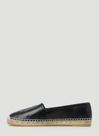 Saint Laurent YSL Embossed Flat Espadrilles