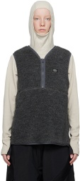 Snow Peak Gray Half-Zip Vest