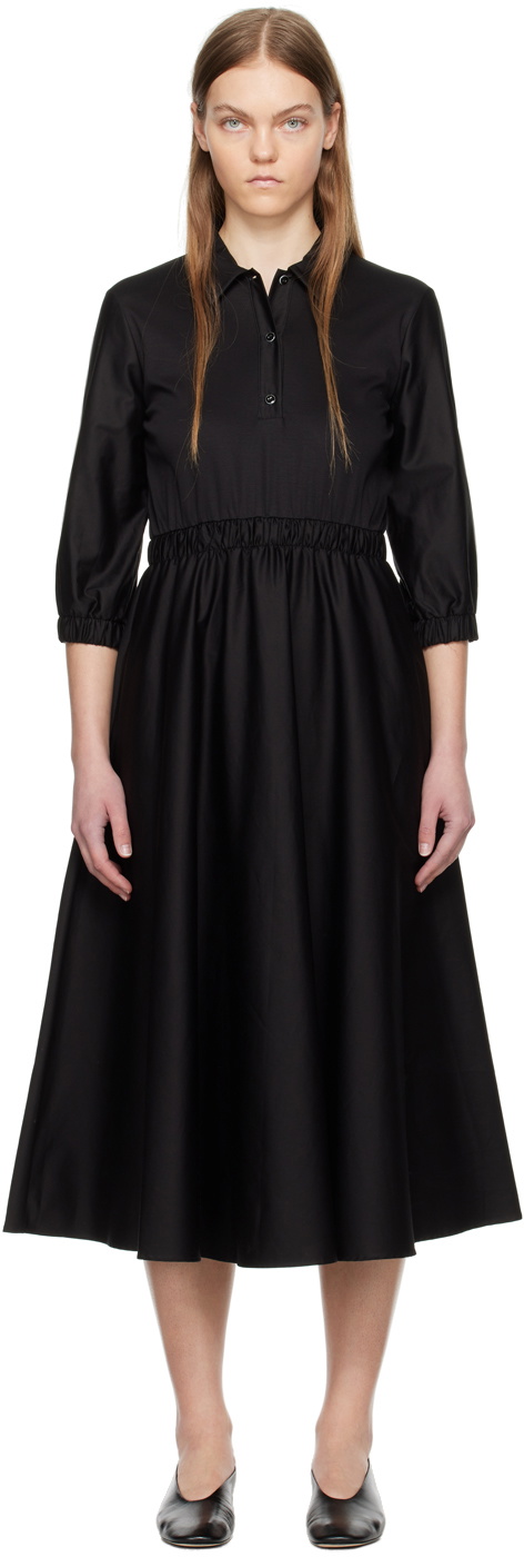 Max Mara Leisure Black Maggio Midi Dress