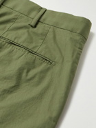 Incotex - Slim-Fit Stretch-Cotton Poplin Trousers - Green