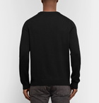 Saint Laurent - Logo-Embellished Wool Sweater - Men - Black