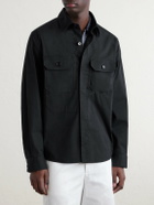 Zegna - Cotton-Blend Overshirt - Black
