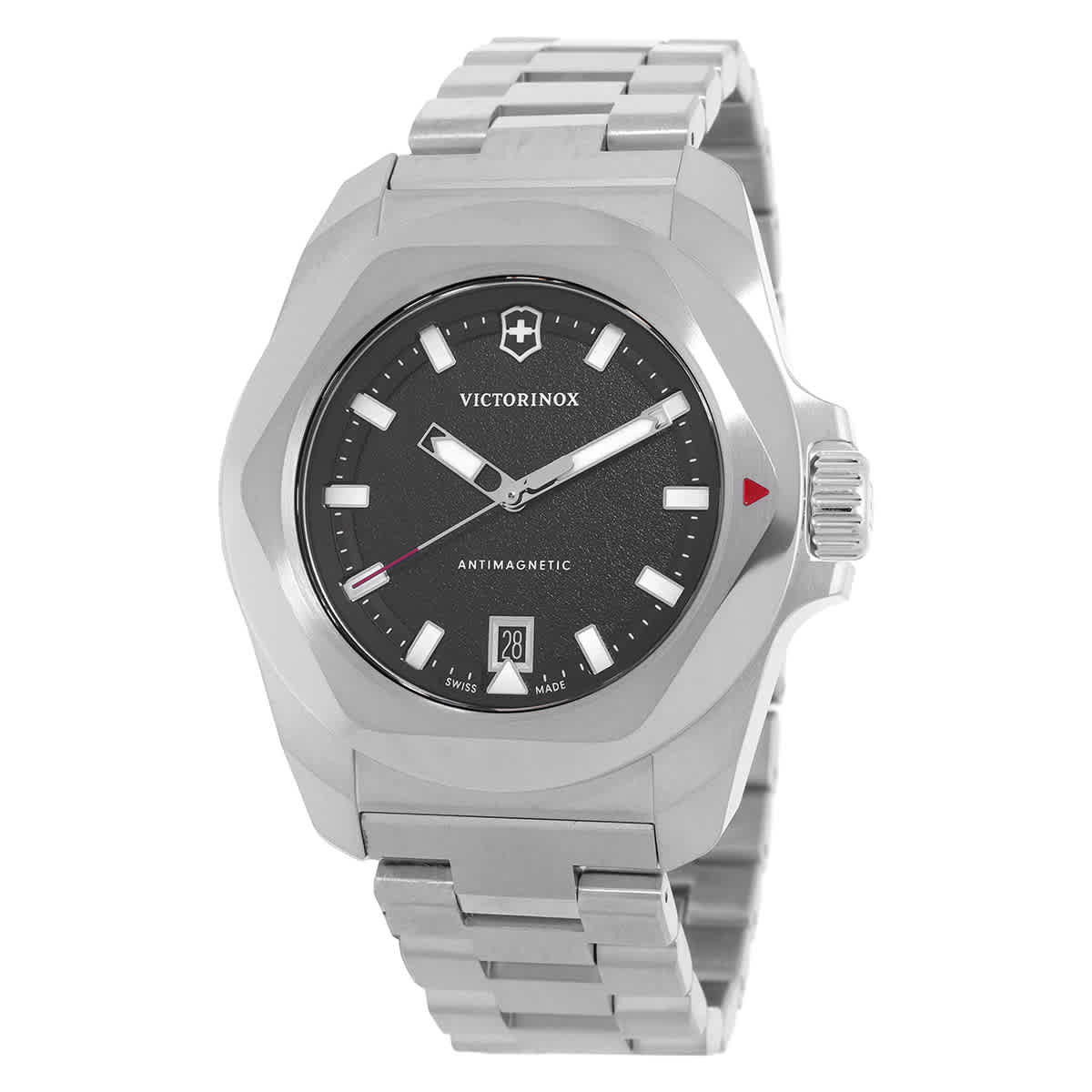 Victorinox I.N.O.X. Quartz Black Dial Mens Watch 242030
