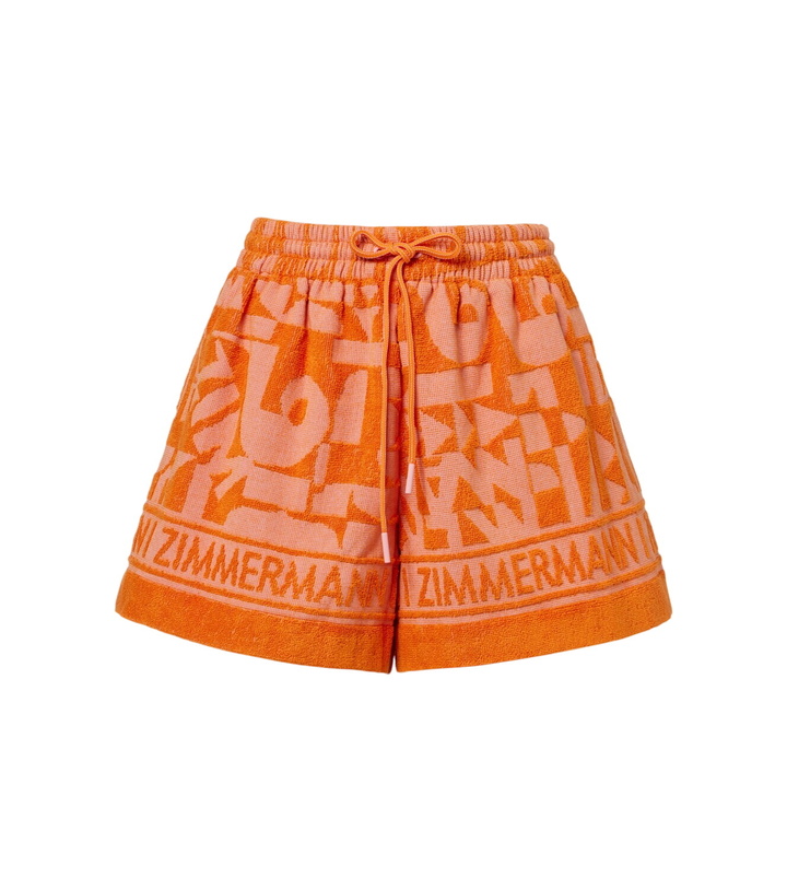Photo: Zimmermann Solstice cotton terry shorts