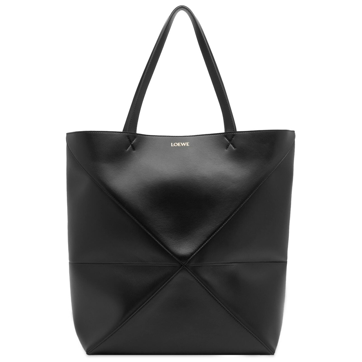 Loewe Men's Puzzle Fold Large Tote Bag in Black Loewe