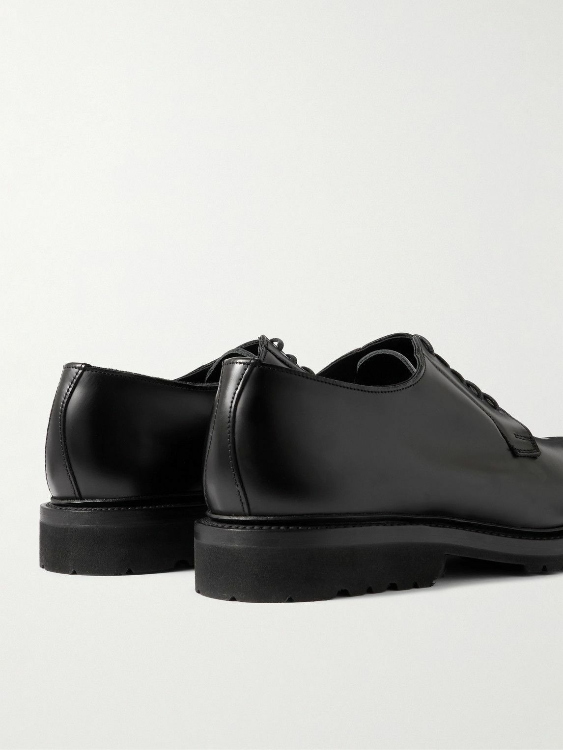 George Cleverley - Archie Leather Derby Shoes - Black