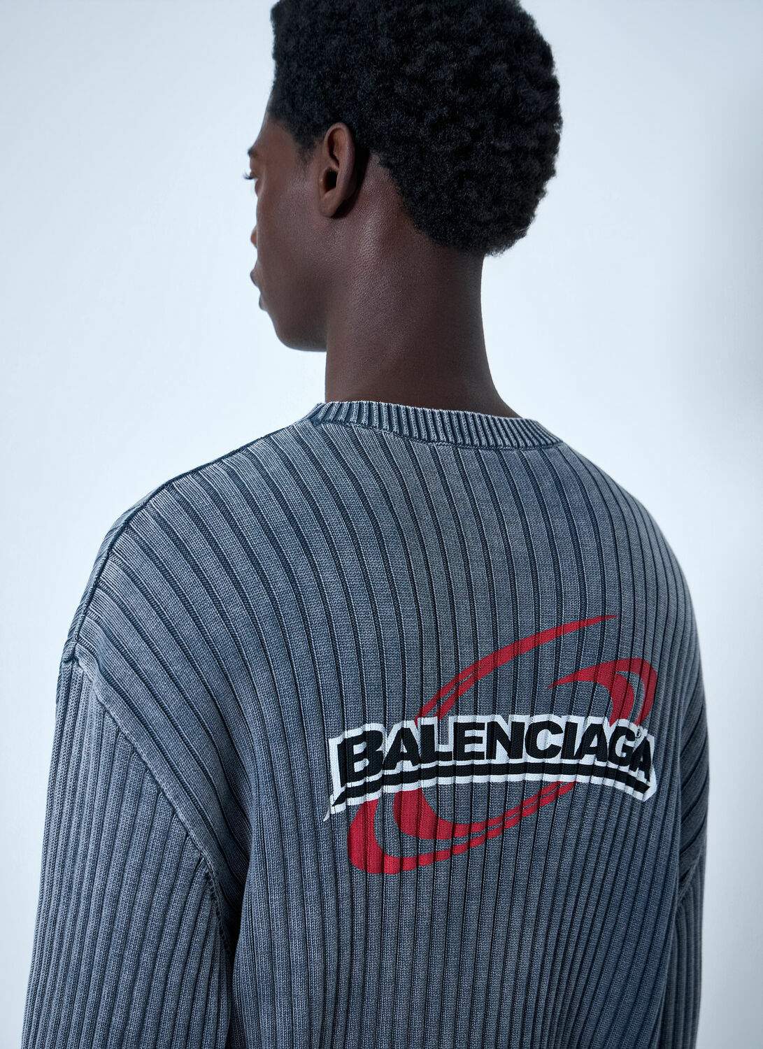 Balenciaga Ribbed Knit Sweater