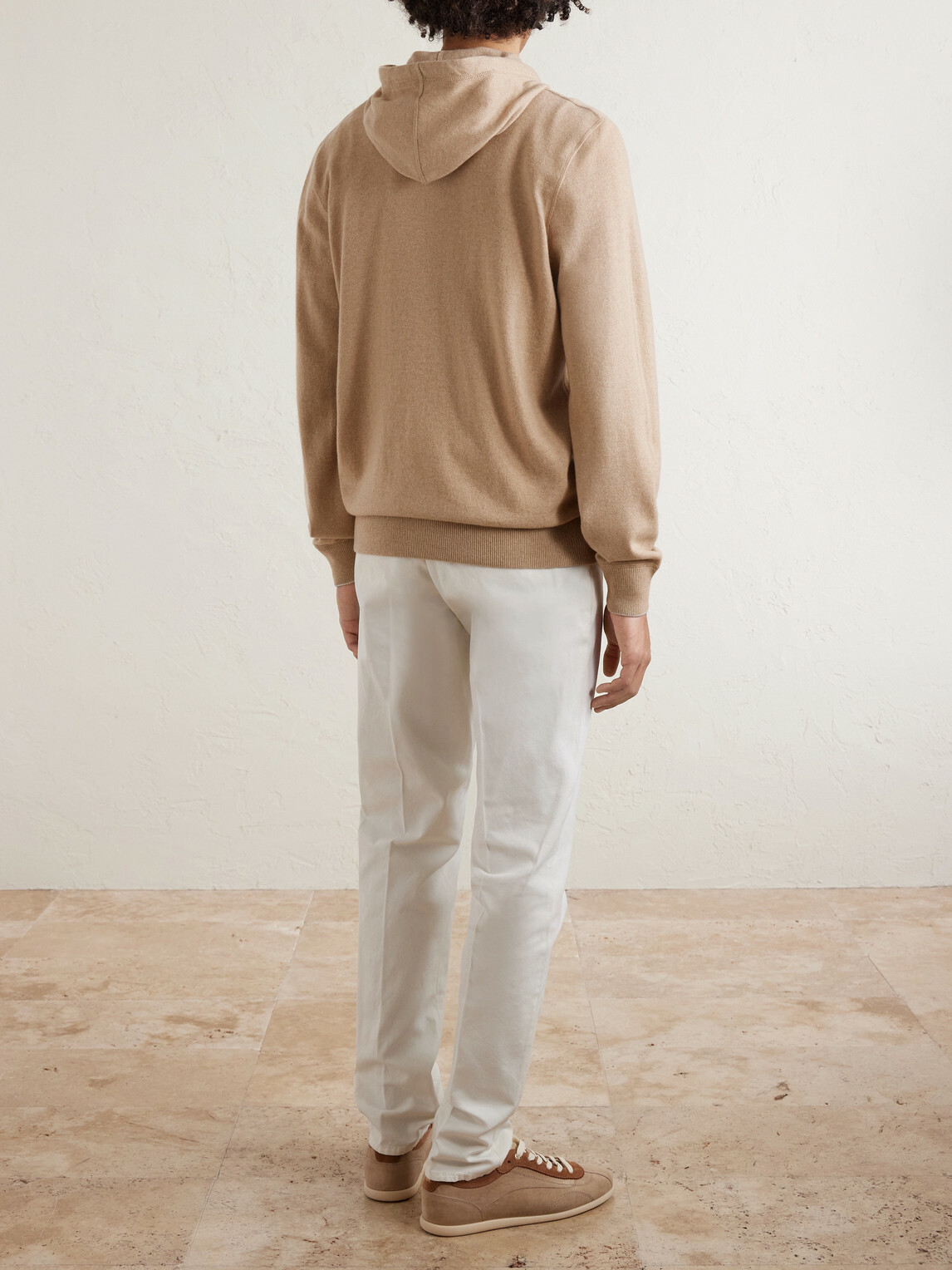 Brunello Cucinelli - Cashmere Zip-Up Hoodie - Neutrals