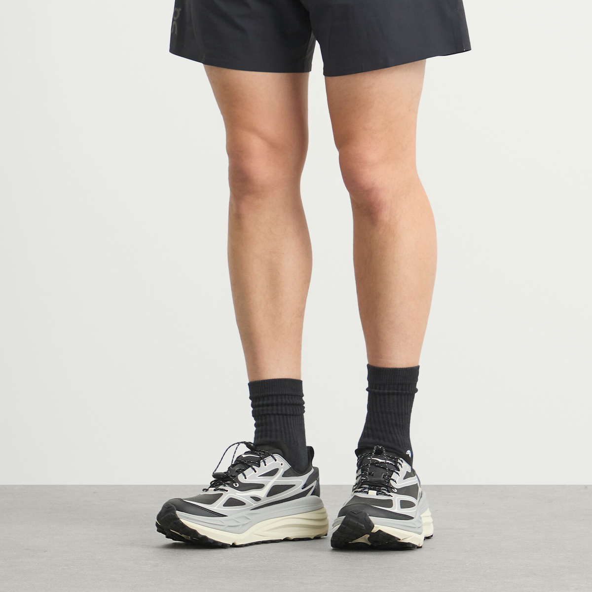 HOKA ONE ONE U Stinson One7 Sneaker in Stellar Grey/Eggshell